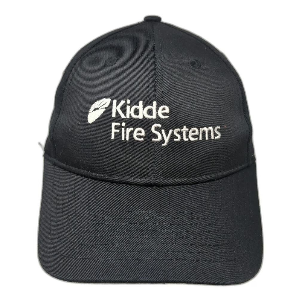 Nissin Baseball Cap Black One Size Kidde Fire Systems Strapback Adjustable Hat